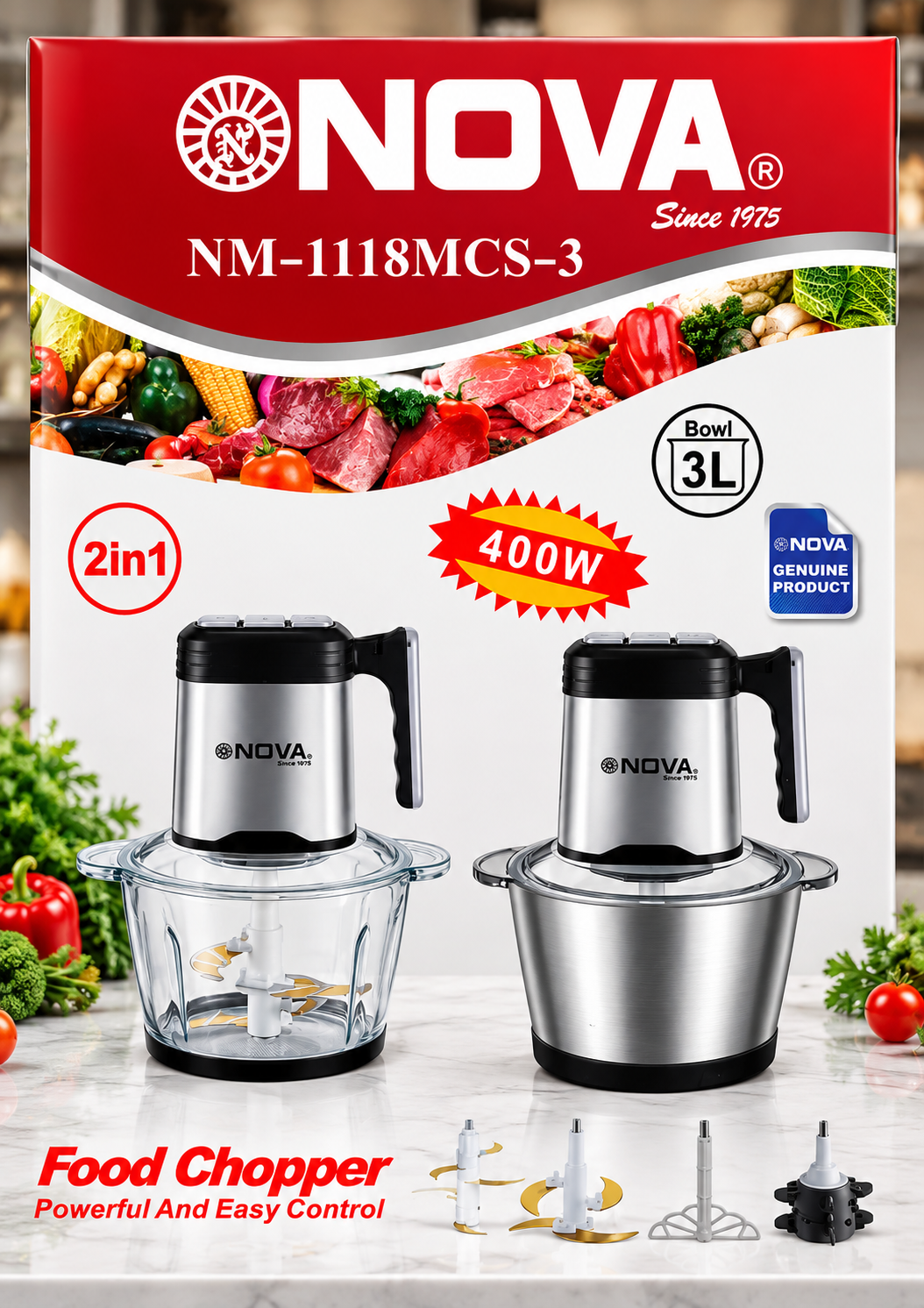 خردکن استیل و شیشه ای مدل NM_1118MCS_3
